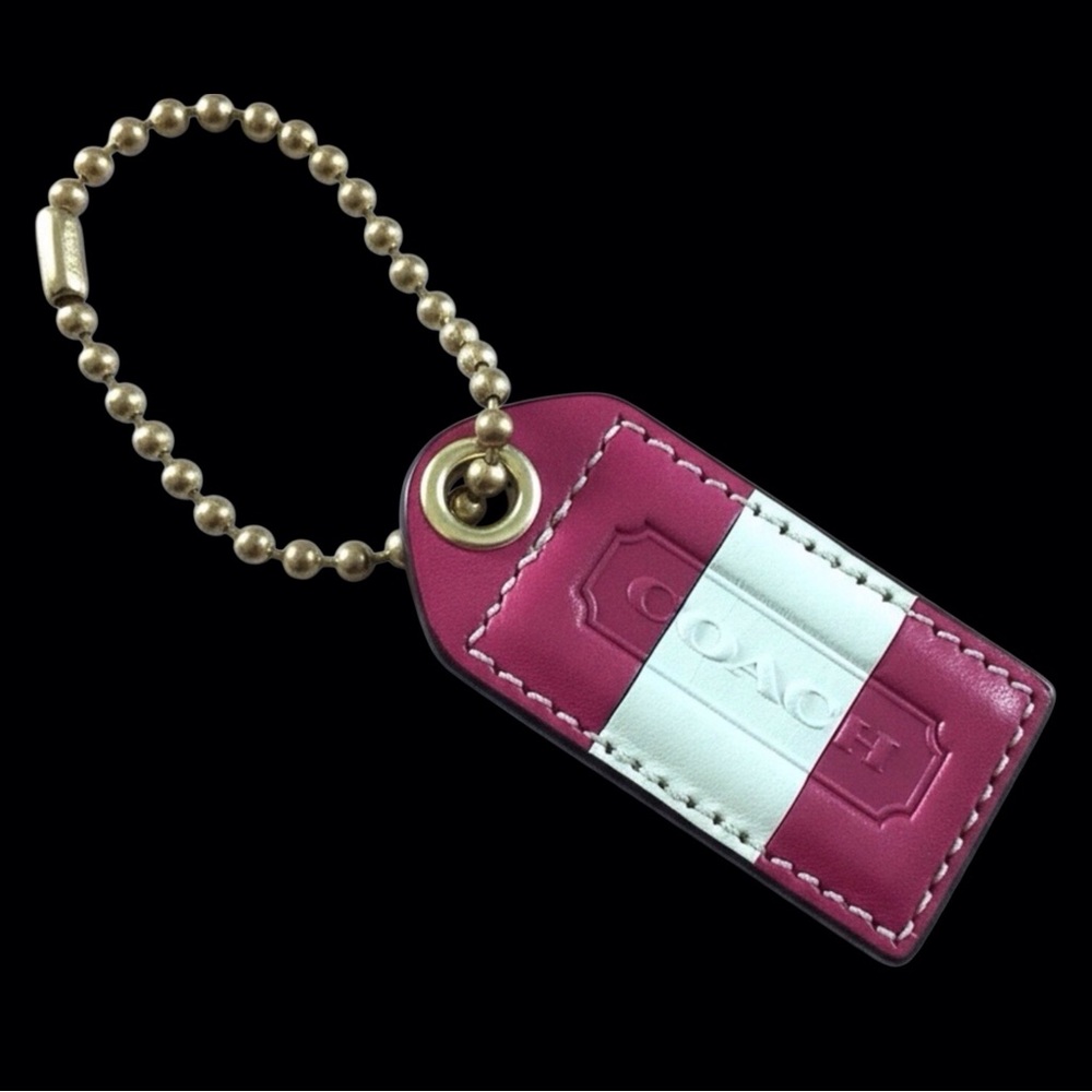 From 2008 Vintage Multicolor Coach Bag Tag